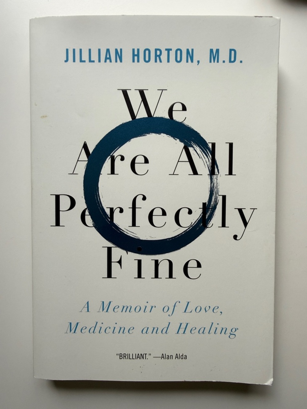 We Are All Perfectly Fine by Jillian Horton - White & Navy Paperback